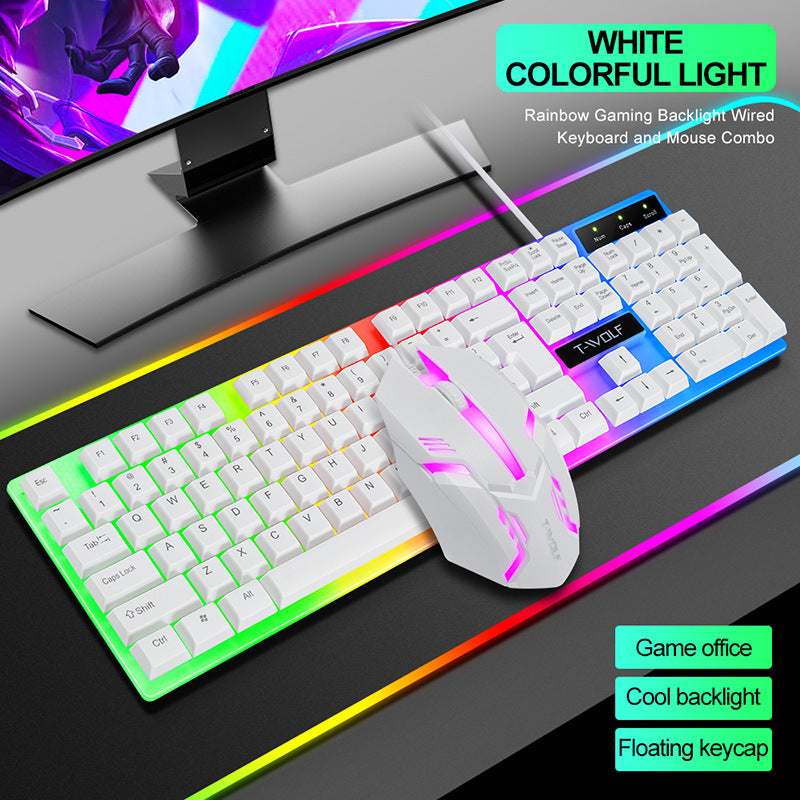 Gamer Fresh | T-Wolf Gaming Keyboard | High-Performance RGB Backlit Keyboard