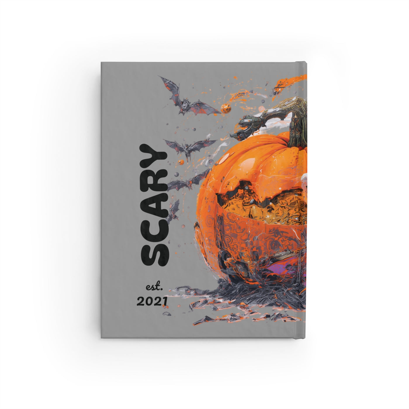 Gamer Fresh | Grey Pumpkin Dreams Journal | Scary Fall Note Book | Halloween Writing Pad | Limited Edition