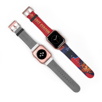 Bandit Circus | Red Faux Leather Apple Watch Band — Gamer Fresh™