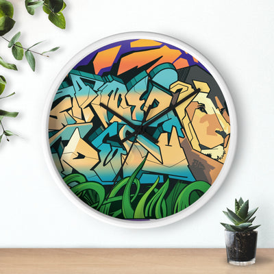 The Gamer Fresh Limited Edition | Graffiti Streamer | All Art Lion NYC Mural | Wooden Wall Clock