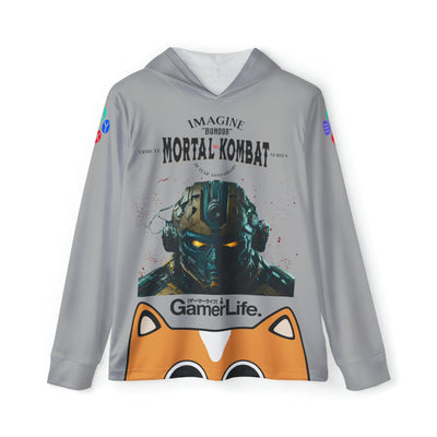 Gamer Fresh Arturo Nuro Collection | Play Awesome | Mortal Kombat 30 Year Anniversary | Bundor Limited Edition Tribute | Athletic Warmup Steel Grey Hoodie