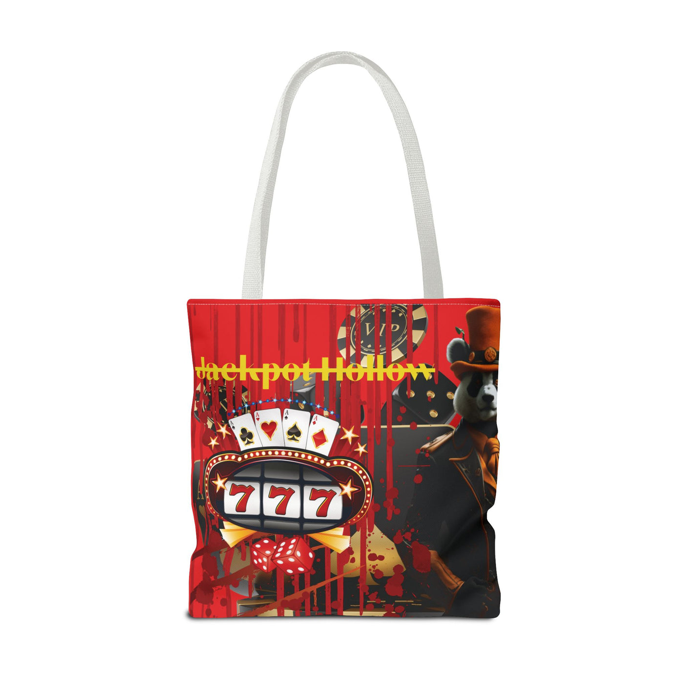 Gamer Fresh | Jackpot Hollow Horror Tote Bag | Slot 7 Red - Limited Edition