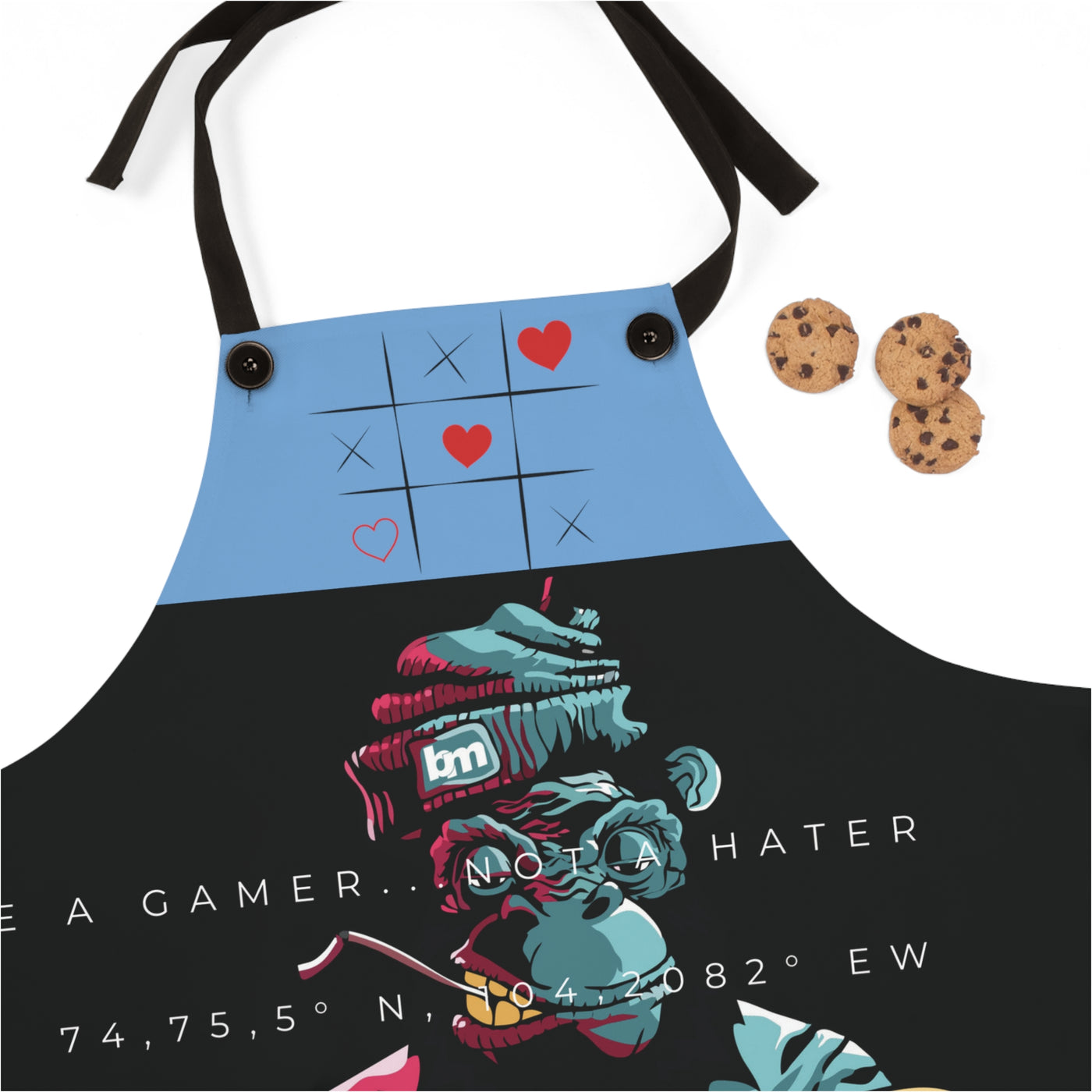 Gamer Fresh Exclusive Limited Edition | Forever Fresh | Gamer Loves Grub Cooking Apron | Blue Berry Blue