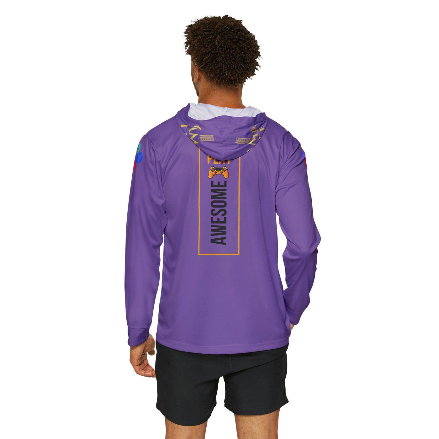 Gamer Fresh Arturo Nuro Collection | Play Awesome | Mortal Kombat 30 Year Anniversary | Split Limited Edition Tribute | Athletic Warmup Light Purple Hoodie