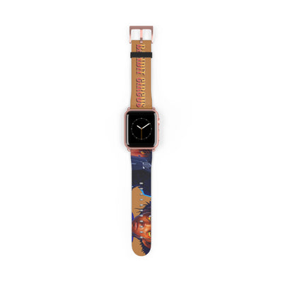 Bandit Circus | Caramel Faux Leather Apple Watch Band — Gamer Fresh™