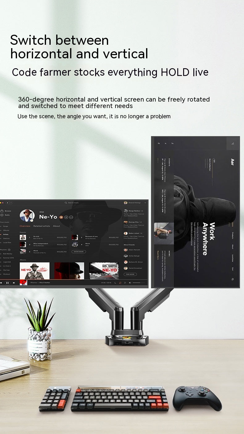 Gamer Fresh Stabilix Pro Dual Screen Monitor Bracket