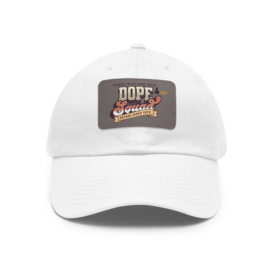 Gamer Fresh | Dope Squad | Leather Patch Dad Hat | White