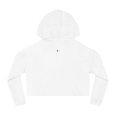 Gamer Fresh Exclusive | Kiss The World | Women's Cropped Hoodie | White Sweatshirt