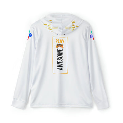 Gamer Fresh Arturo Nuro Collection | The Gamer Life Show Podcast | Play Awesome | Limited Edition | Athletic Warmup White Hoodie