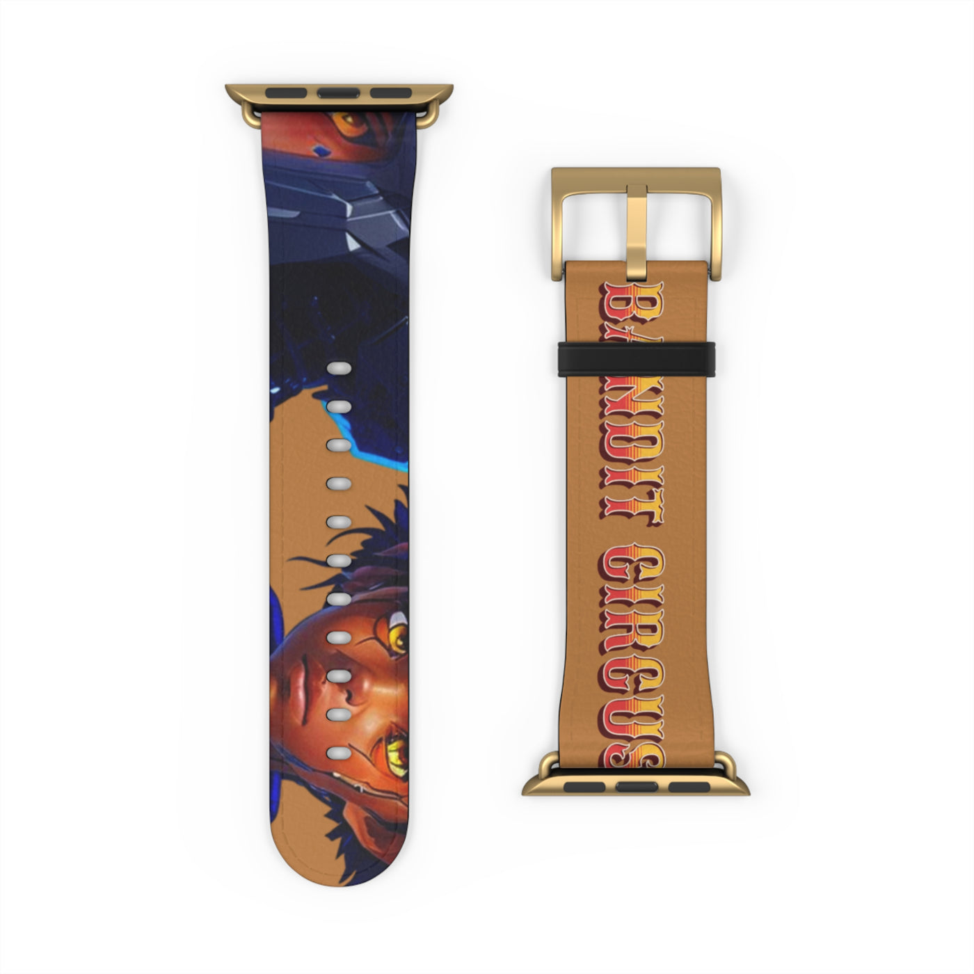 Bandit Circus | Caramel Faux Leather Apple Watch Band — Gamer Fresh™