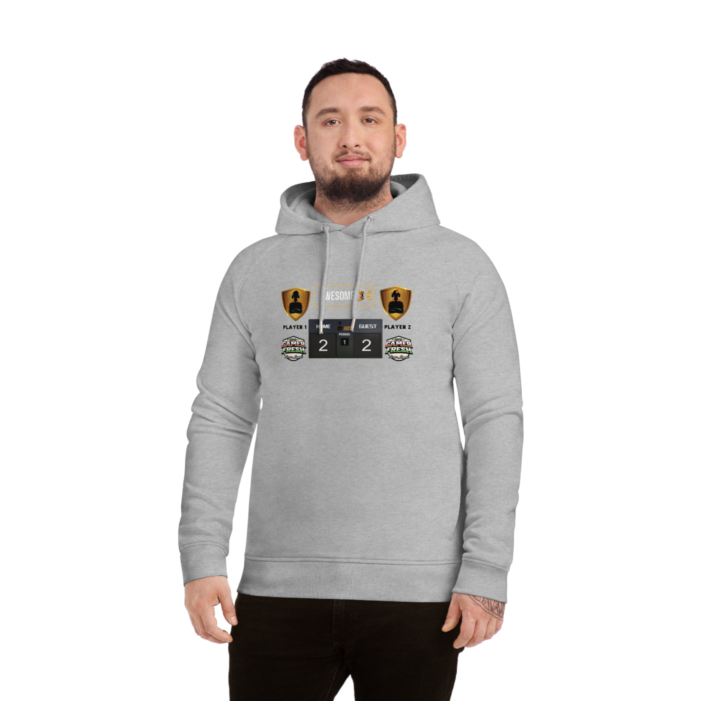 Gamer Fresh | Farm League Scoreboard | Limited Edition | Unisex Sider Hoodie | Various Varsity Colors