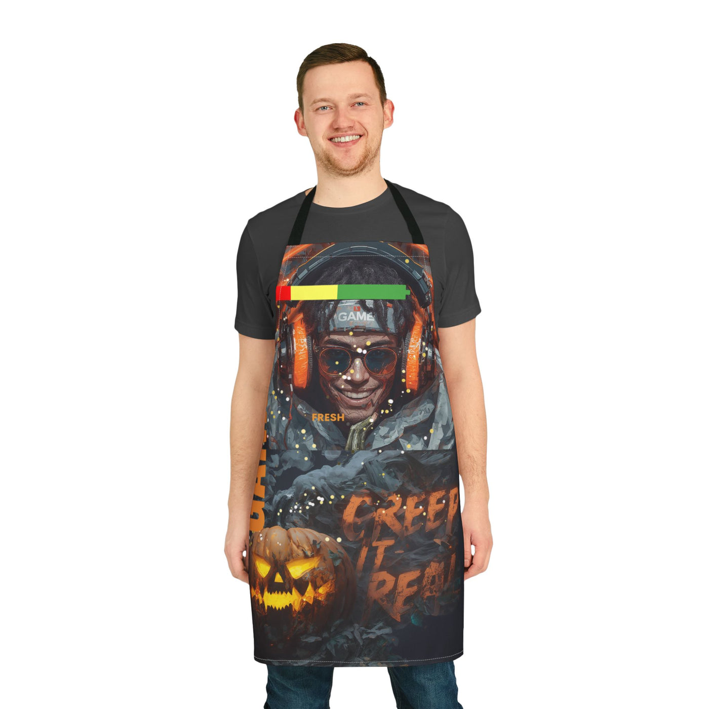Gamer Fresh | Creep It Real: Pixel Ghoul | Halloween Apron | Limited Edition