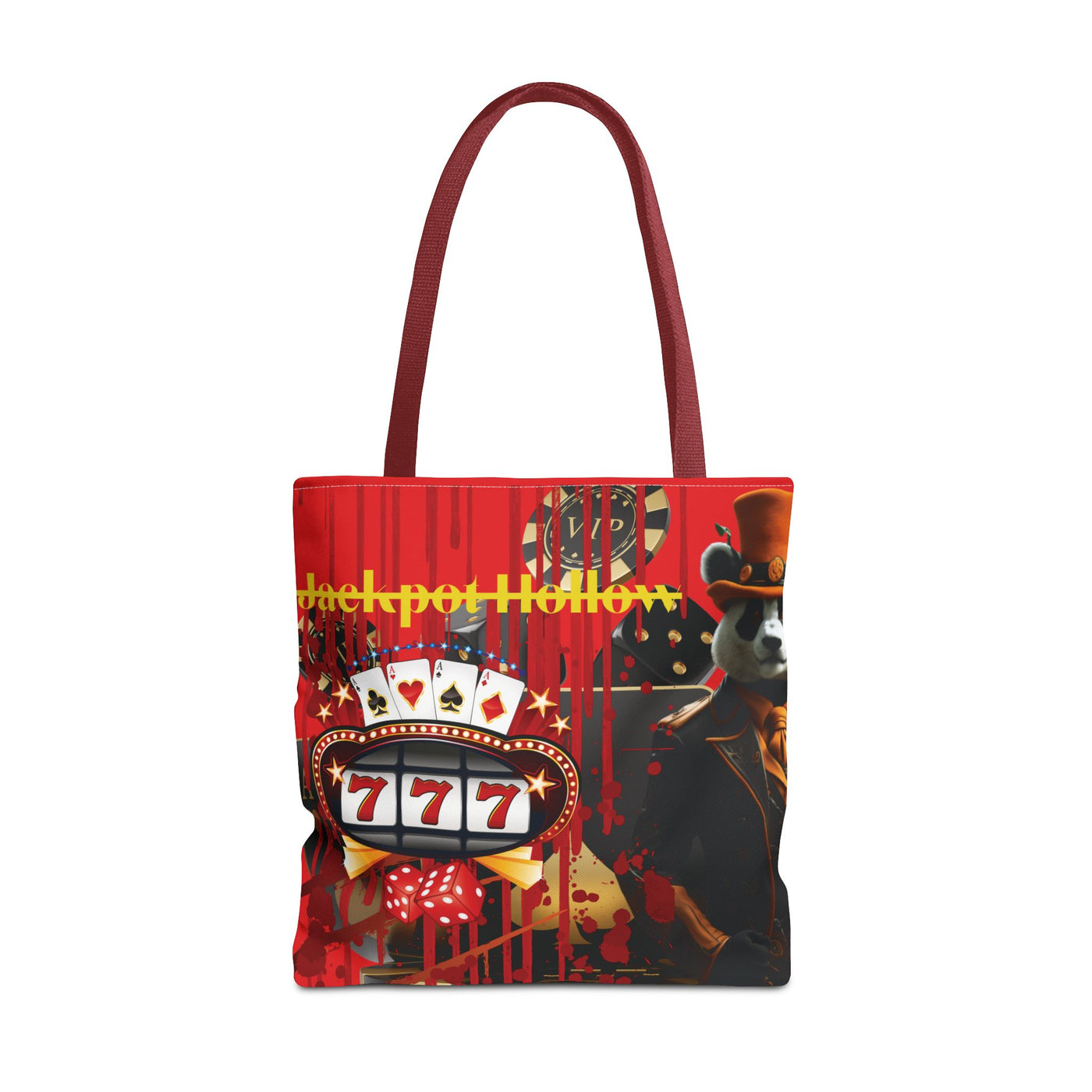 Gamer Fresh | Jackpot Hollow Horror Tote Bag | Slot 7 Red - Limited Edition