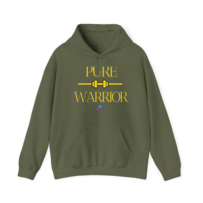 Gamer Fresh | Pure Warrior Player | Heavy Cotton Blend | Unisex Hooded Sweatshirt