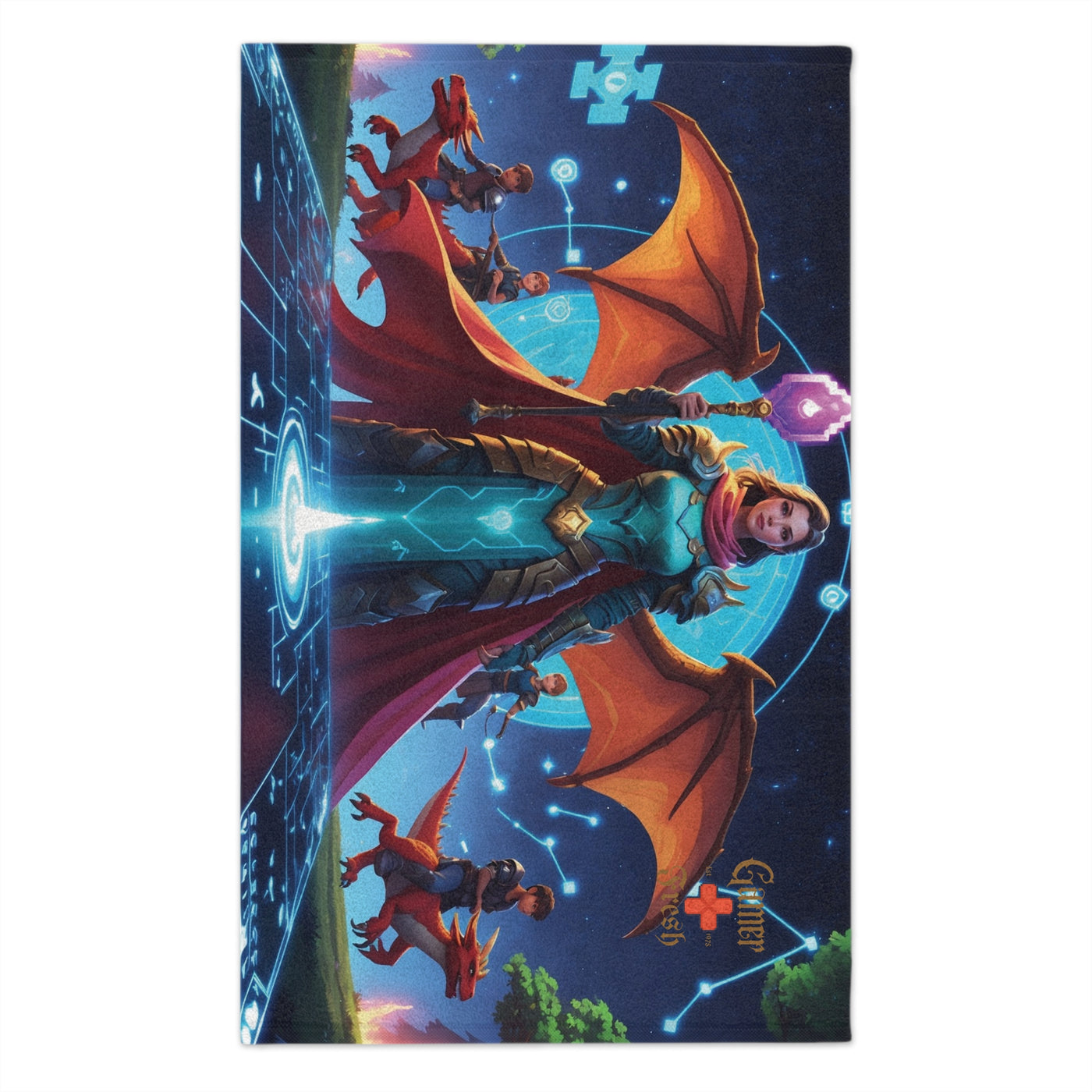 Mom The Ultimate Gamer Queen Fantasy RPG Gaming | Select Your Mom White Queen Version | Rally Towel | 11x18 Heroic Design for Gamers | By Gamer Fresh