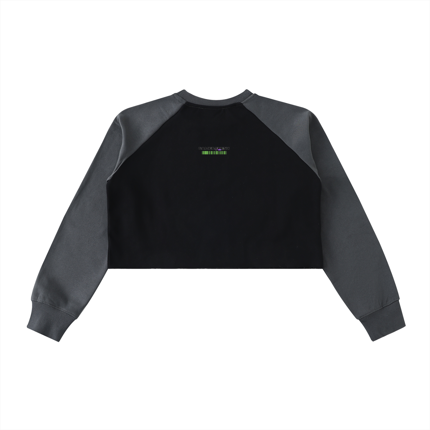 Gamer Fresh | RAW-HEM COLOR-BLOCK RAGLAN CROP SWEATSHIRT | LIMITED EDITION
