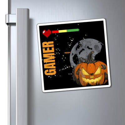 Gamer Fresh | Moonshot: Find Out | Halloween Pumpkin Magnet | Spooky Gaming Decor | Limited Edition