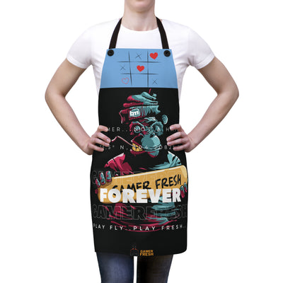 Gamer Fresh Exclusive Limited Edition | Forever Fresh | Gamer Loves Grub Cooking Apron | Blue Berry Blue