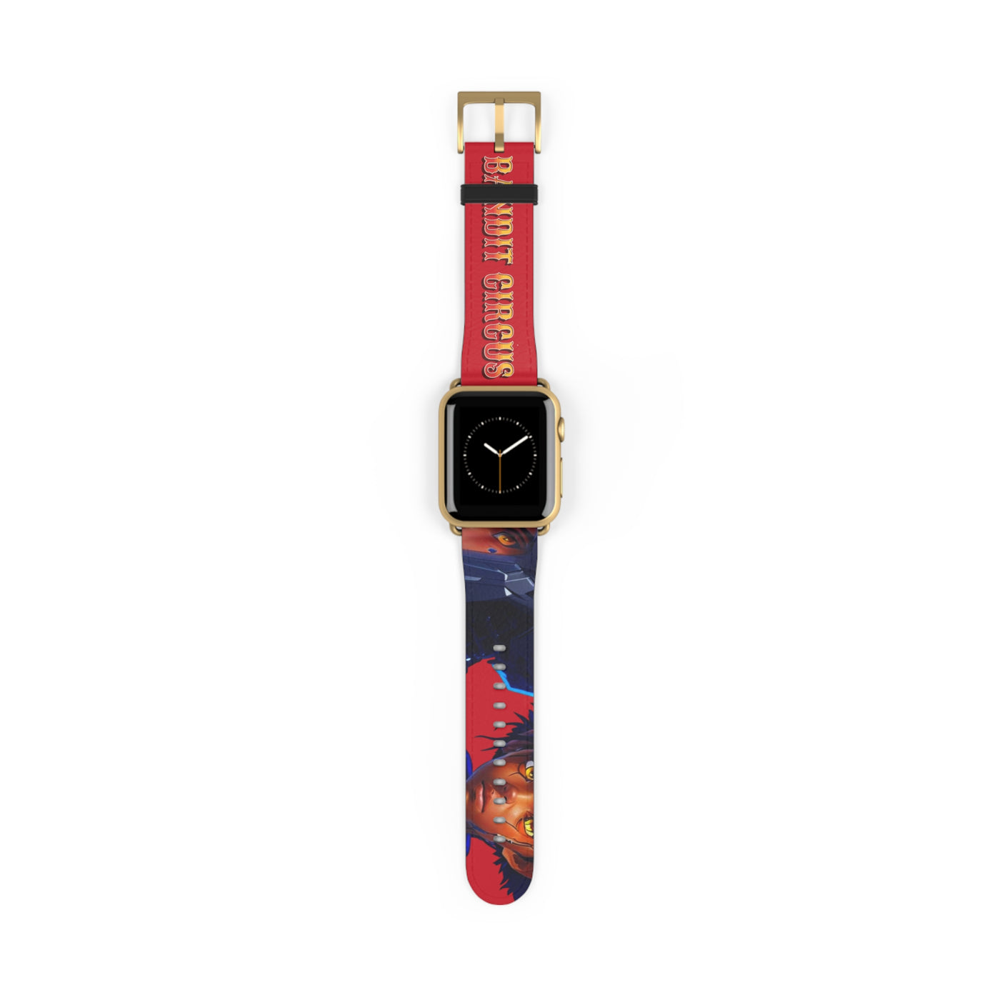 Bandit Circus | Red Faux Leather Apple Watch Band — Gamer Fresh™
