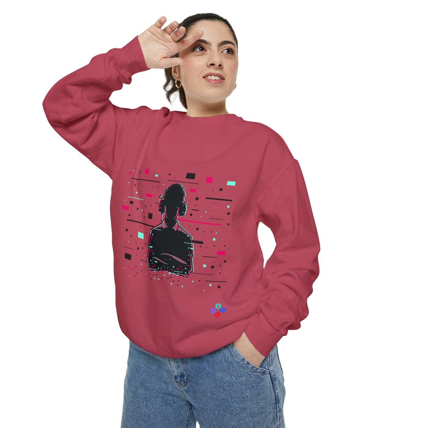 Gamer Fresh Warp Static Hardcore Gamer Sweatshirt
