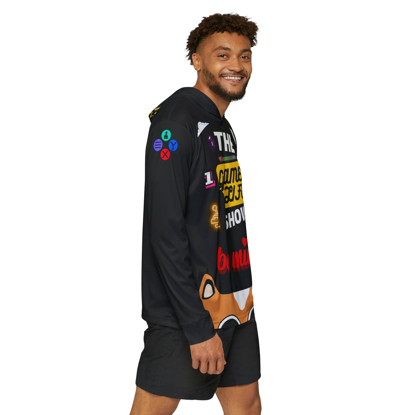 Gamer Fresh Arturo Nuro Collection | The Gamer Life Show Podcast | Play Awesome | Limited Edition | Athletic Warmup Black Hoodie