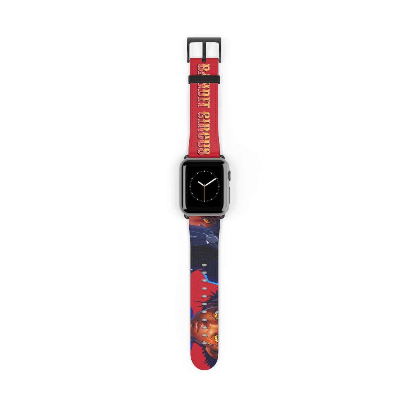 Bandit Circus | Red Faux Leather Apple Watch Band — Gamer Fresh™