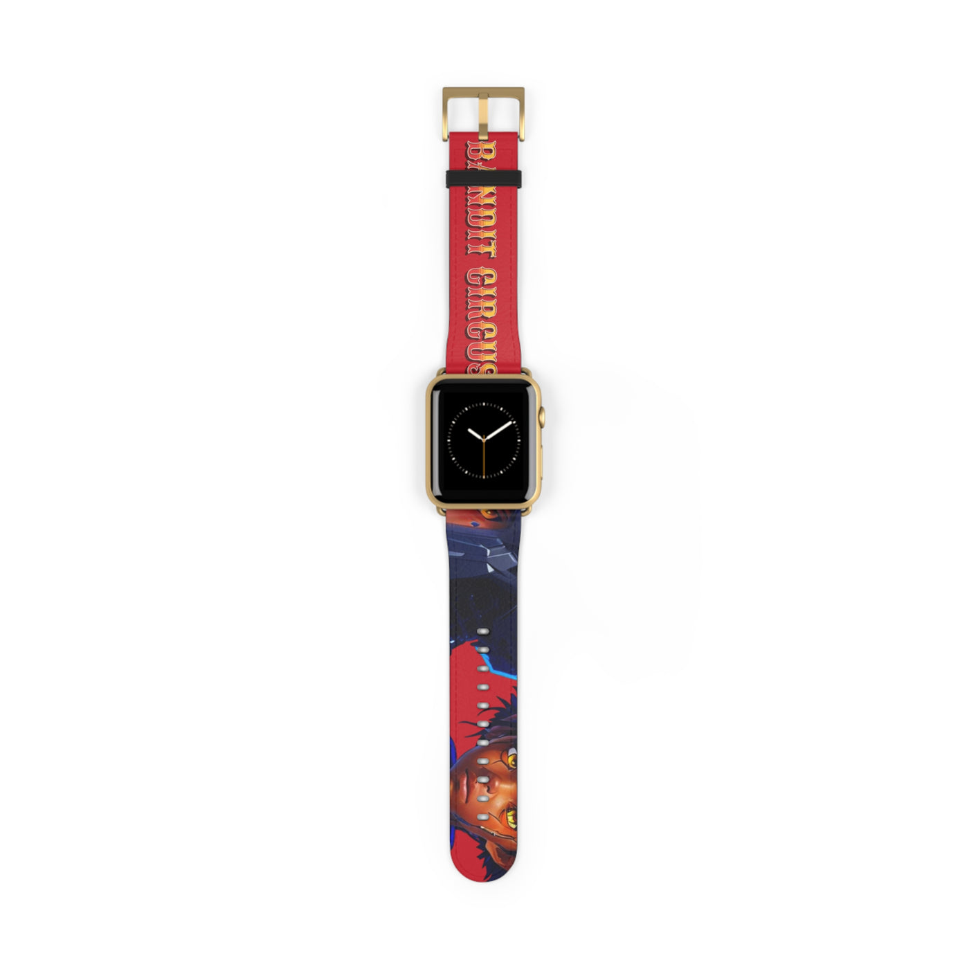 Bandit Circus | Red Faux Leather Apple Watch Band — Gamer Fresh™