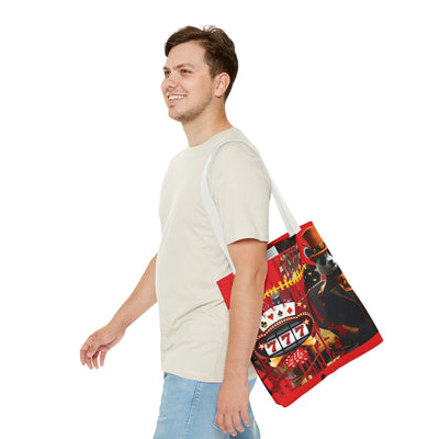 Gamer Fresh | Jackpot Hollow Horror Tote Bag | Slot 7 Red - Limited Edition