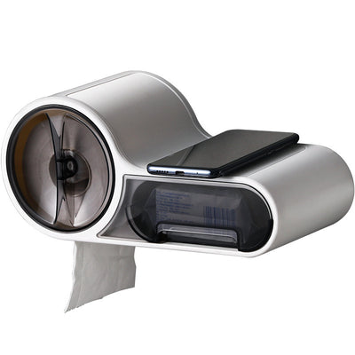 Ease Mount Toilet Paper Holder | No-Drill Bathroom Dispenser | by Gamer Fresh