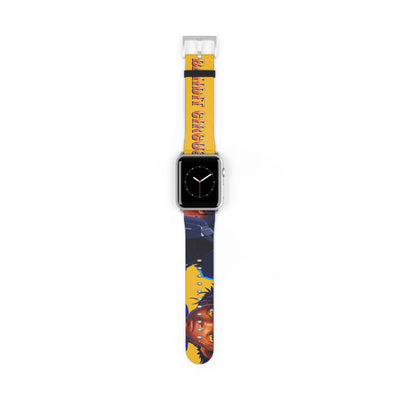 Bandit Circus | Yellow Faux Leather Apple Watch Band — Gamer Fresh™