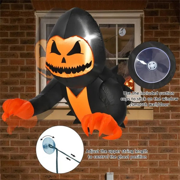 Gamer Fresh | Ghost Glitch Breakout | Inflatable Window Halloween Decoration | Limited Edition