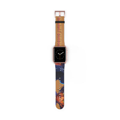 Bandit Circus | Caramel Faux Leather Apple Watch Band — Gamer Fresh™