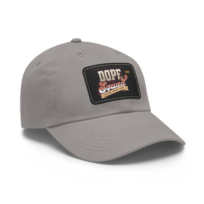 Gamer Fresh | Dope Squad | Leather Patch Dad Hat | White
