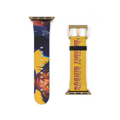 Bandit Circus | Yellow Faux Leather Apple Watch Band — Gamer Fresh™