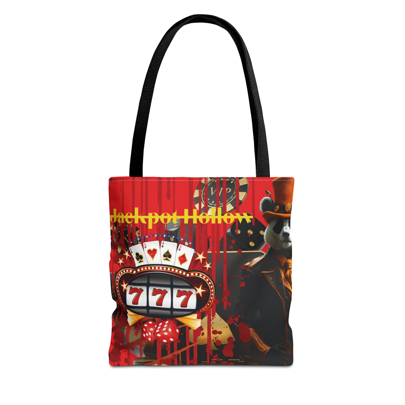 Gamer Fresh | Jackpot Hollow Horror Tote Bag | Slot 7 Red - Limited Edition