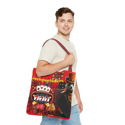 Gamer Fresh | Jackpot Hollow Horror Tote Bag | Slot 7 Red - Limited Edition