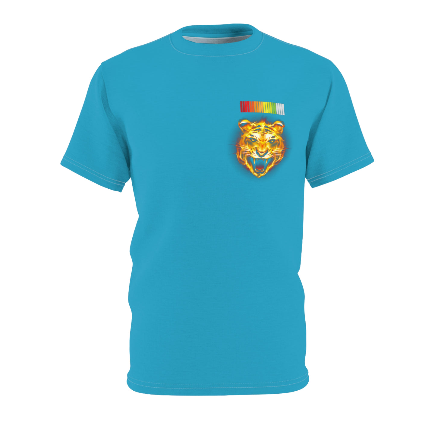 The All Premium Celestial Tiger x Energy Life Bar Aqua Blue Unisex Cut & Sew T-Shirt