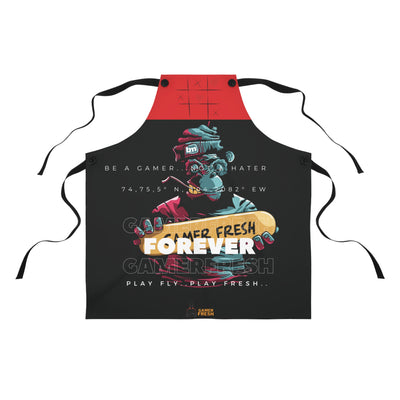 Gamer Fresh Exclusive Limited Edition | Forever Fresh | Gamer Loves Grub Cooking Apron | Cherry Tomato Red