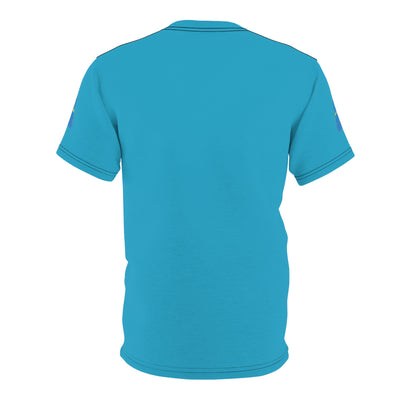 The All Premium Celestial Tiger x Energy Life Bar Aqua Blue Unisex Cut & Sew T-Shirt