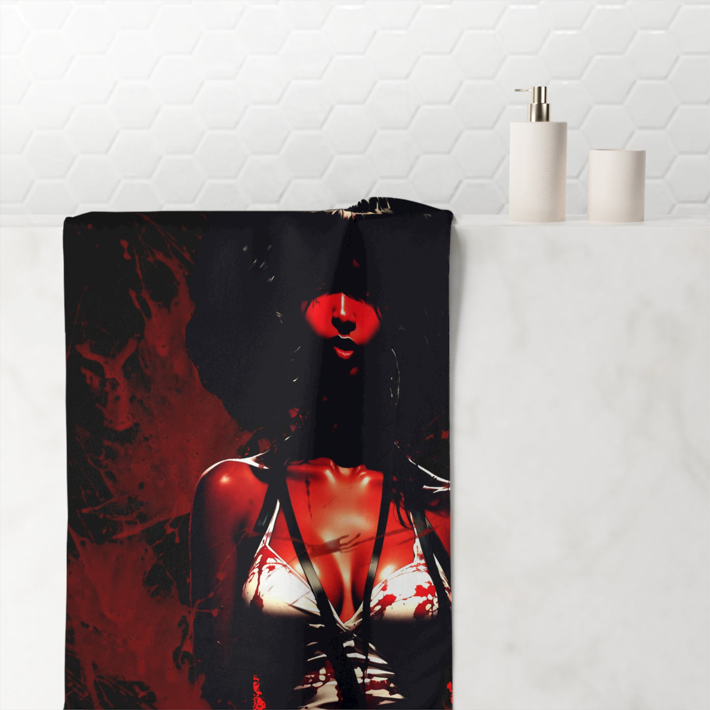 Split | Black Horror Shroud Towel — Gamer Fresh Nightmare Series