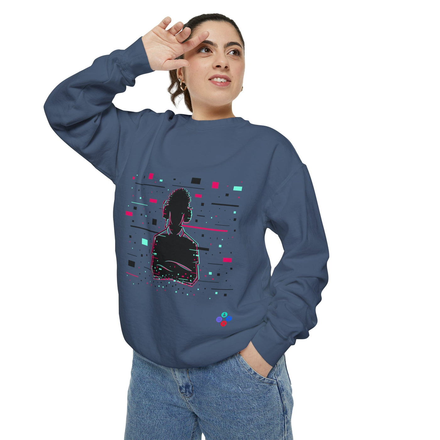 Gamer Fresh Warp Static Hardcore Gamer Sweatshirt