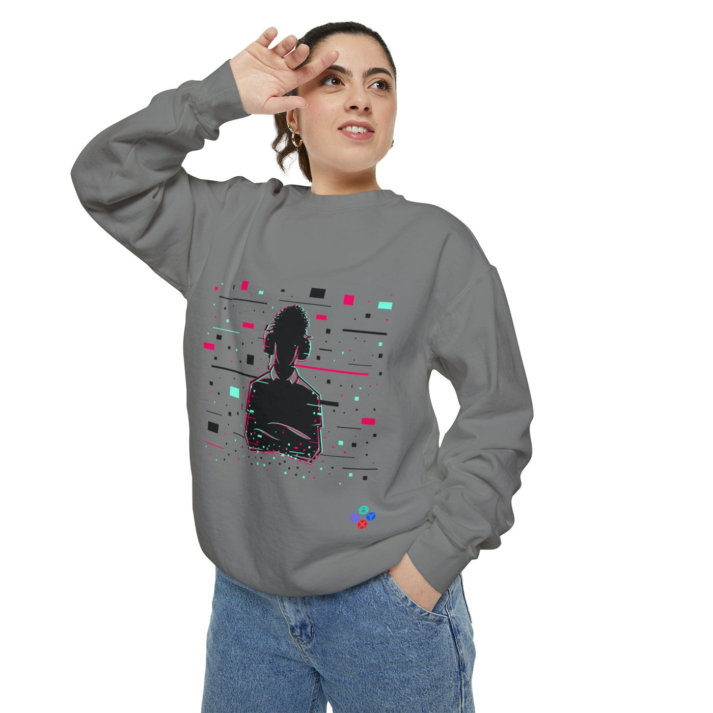 Gamer Fresh Warp Static Hardcore Gamer Sweatshirt