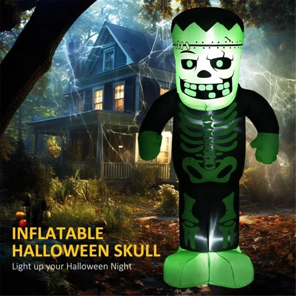 Gamer Fresh | Final Boss Frankenstein Skeleton | Inflatable Halloween Decoration | Limited Edition