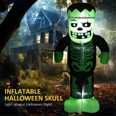 Gamer Fresh | Final Boss Frankenstein Skeleton | Inflatable Halloween Decoration | Limited Edition