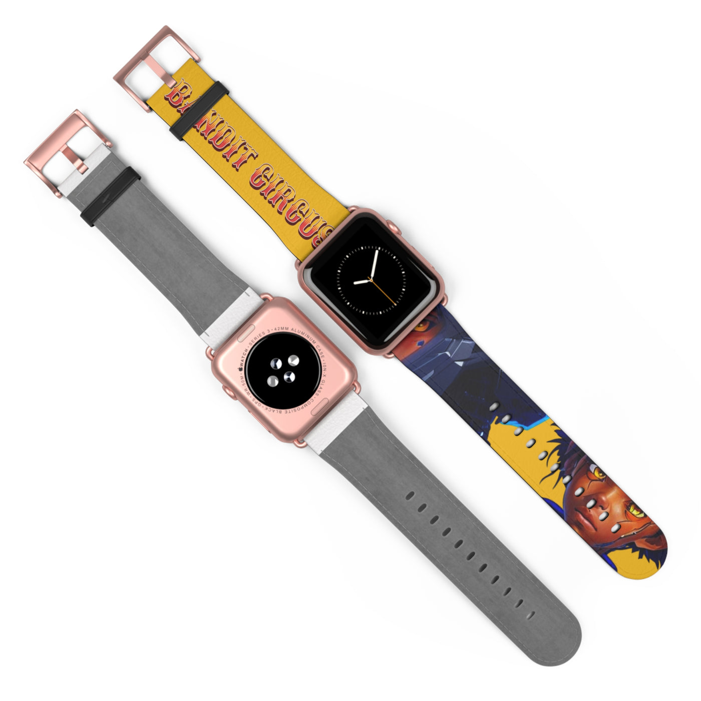 Bandit Circus | Yellow Faux Leather Apple Watch Band — Gamer Fresh™