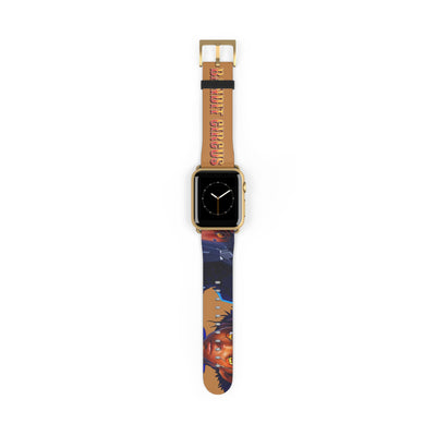 Bandit Circus | Caramel Faux Leather Apple Watch Band — Gamer Fresh™