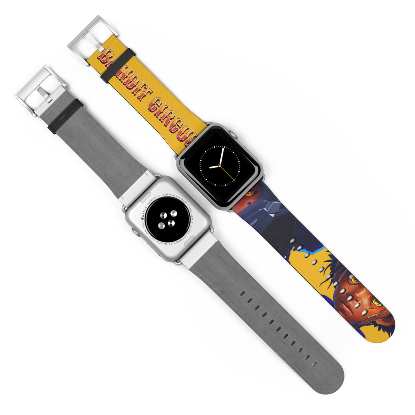 Bandit Circus | Yellow Faux Leather Apple Watch Band — Gamer Fresh™