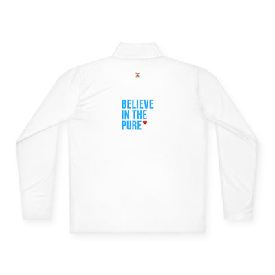 Gamer Fresh | “Believe in the Pure” Quarter-Zip Pullover | Unisex Performance Layer