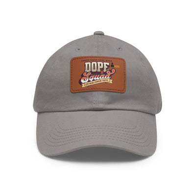 Gamer Fresh | Dope Squad | Leather Patch Dad Hat | White