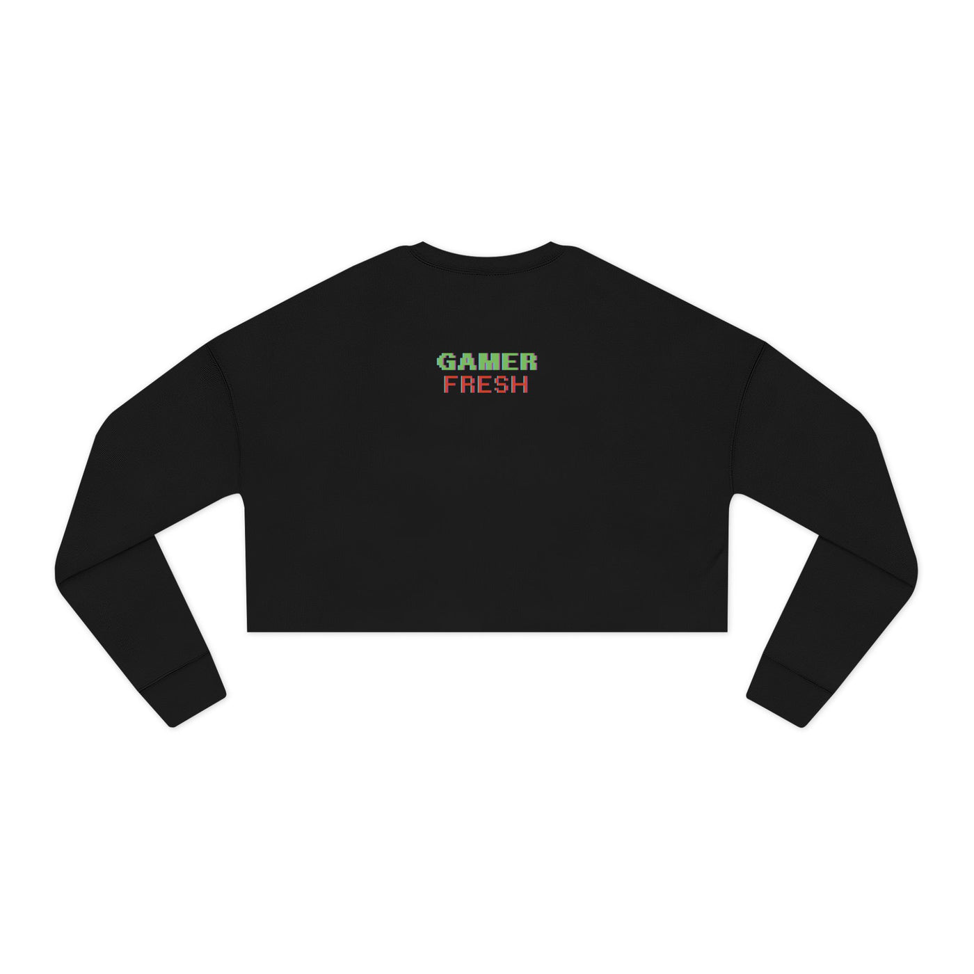 Gamer Fresh Vision | WTF Covid 19? | Women's Cropped Black Sweatshirt